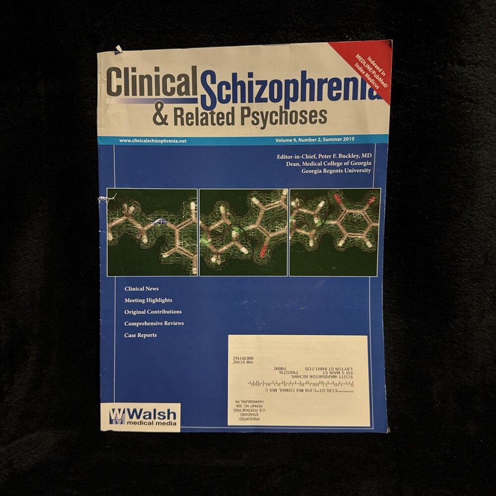 Clinical Schizophrenia & Related Psychoses Volume 9 Number 2 Summer 2015